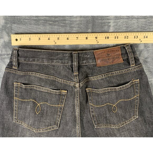 Lauren Ralph Lauren Jeans Women's Size 4 Black Denim Embroidered Patchwork RARE - Picture 14 of 14